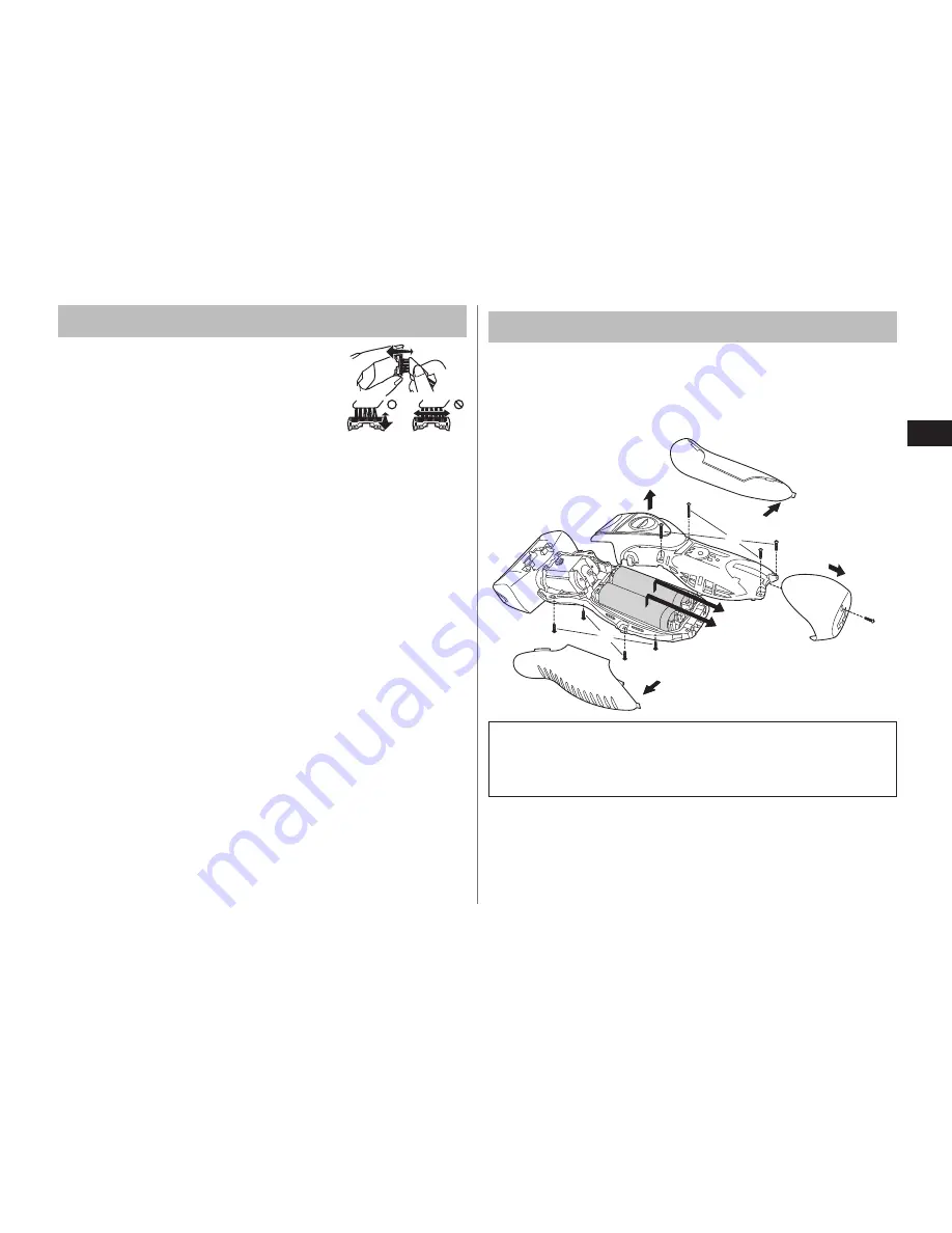 Panasonic ES-RT30 Operating Instructions Manual Download Page 13