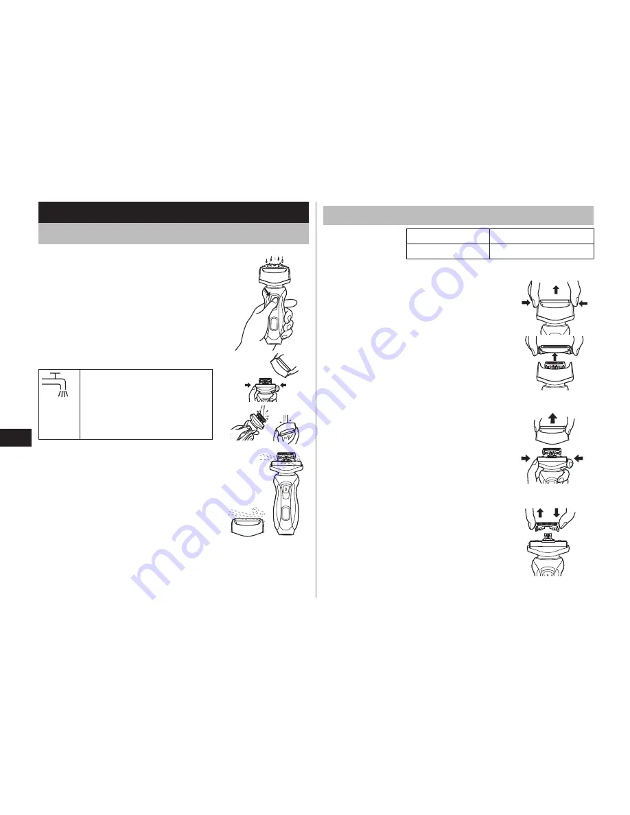 Panasonic ES-RT30 Operating Instructions Manual Download Page 24