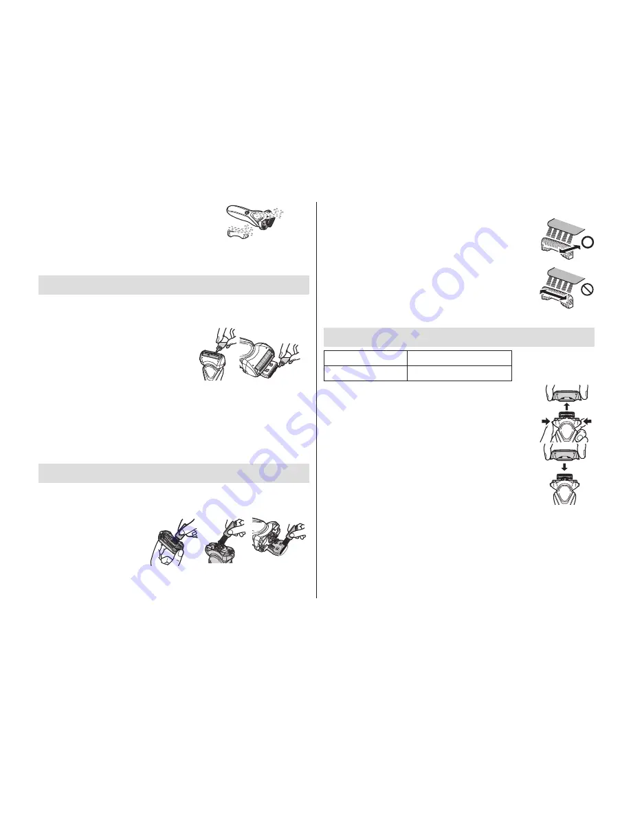 Panasonic ES-RT37 Operating Instructions Manual Download Page 34