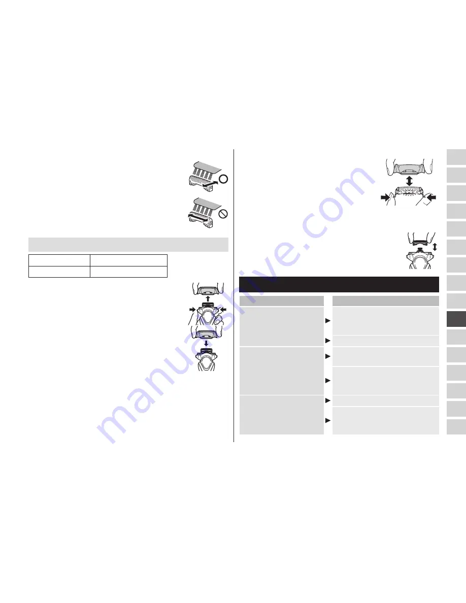 Panasonic ES-RT37 Operating Instructions Manual Download Page 169