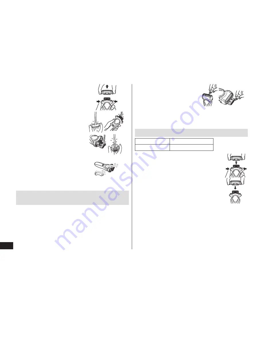 Panasonic ES-RT47 Operating Instructions Manual Download Page 46