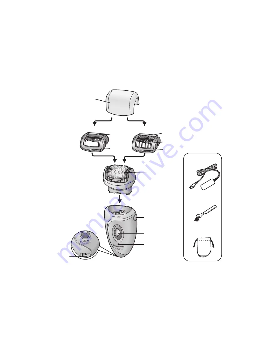 Panasonic ES-WD10 Operating Instructions Manual Download Page 3