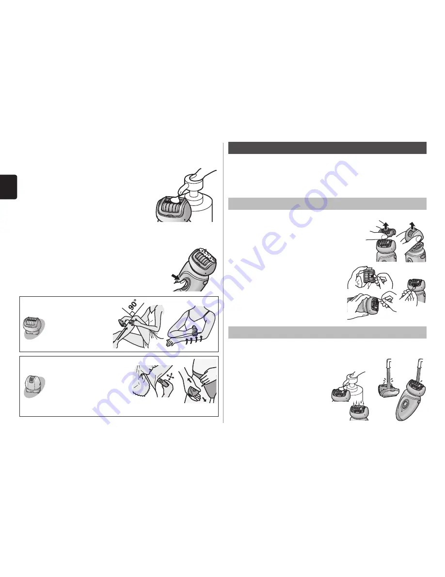 Panasonic ES-WD60 Operating Instructions Manual Download Page 14