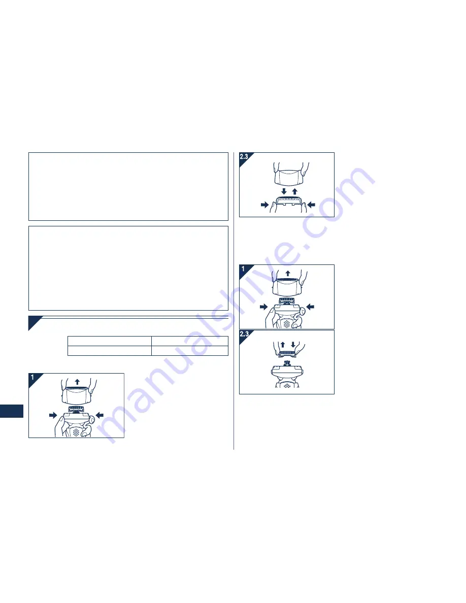 Panasonic ES8103 Operating Instructions Manual Download Page 96