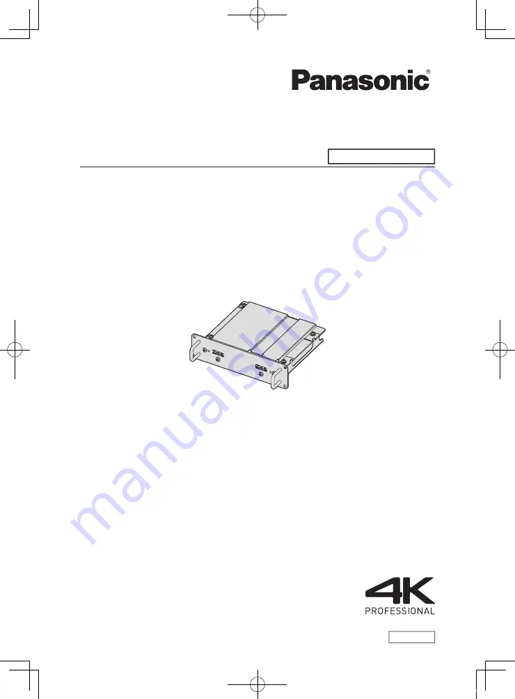 Panasonic ET-MDNDP10C Operating Instructions Manual Download Page 1