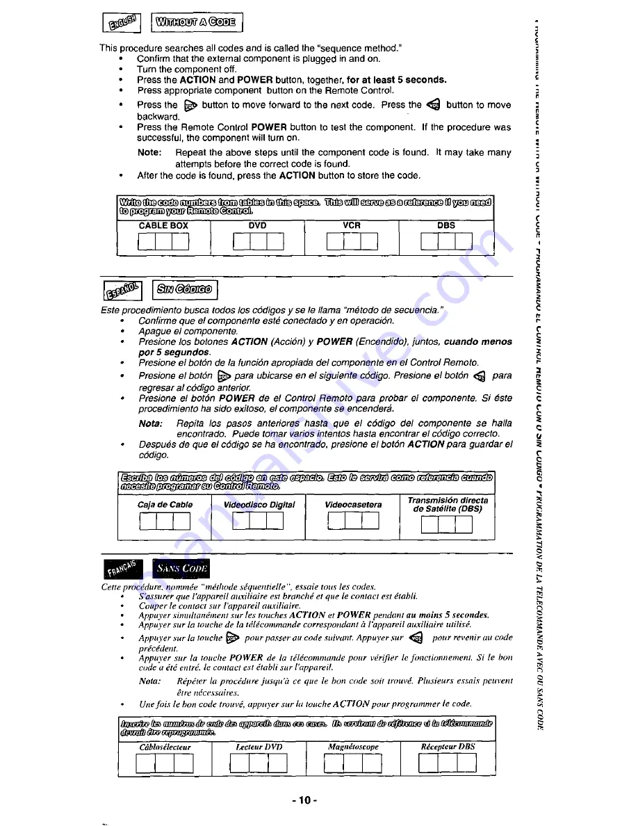 Panasonic EUR511155 Скачать руководство пользователя страница 10