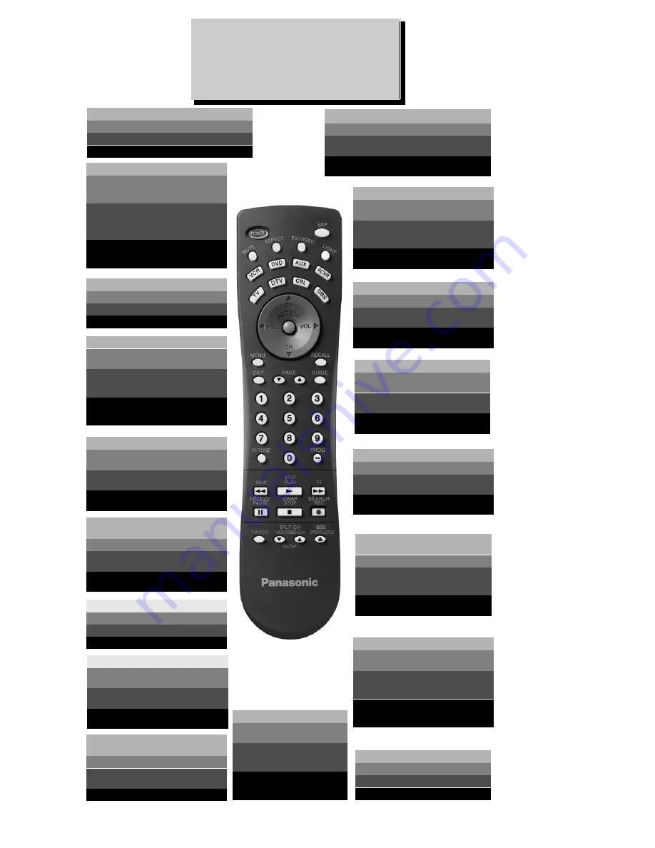 Panasonic EUR7603Z40 Quick Reference Manual Download Page 2