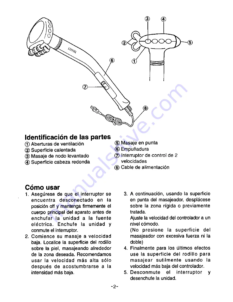 Panasonic EV-293 Operating Instructions Manual Download Page 9