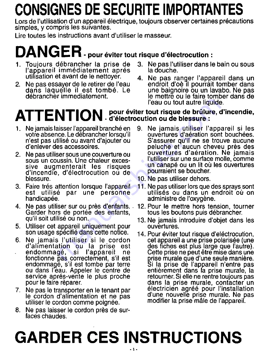 Panasonic EV-320 Operating Instructions Manual Download Page 8