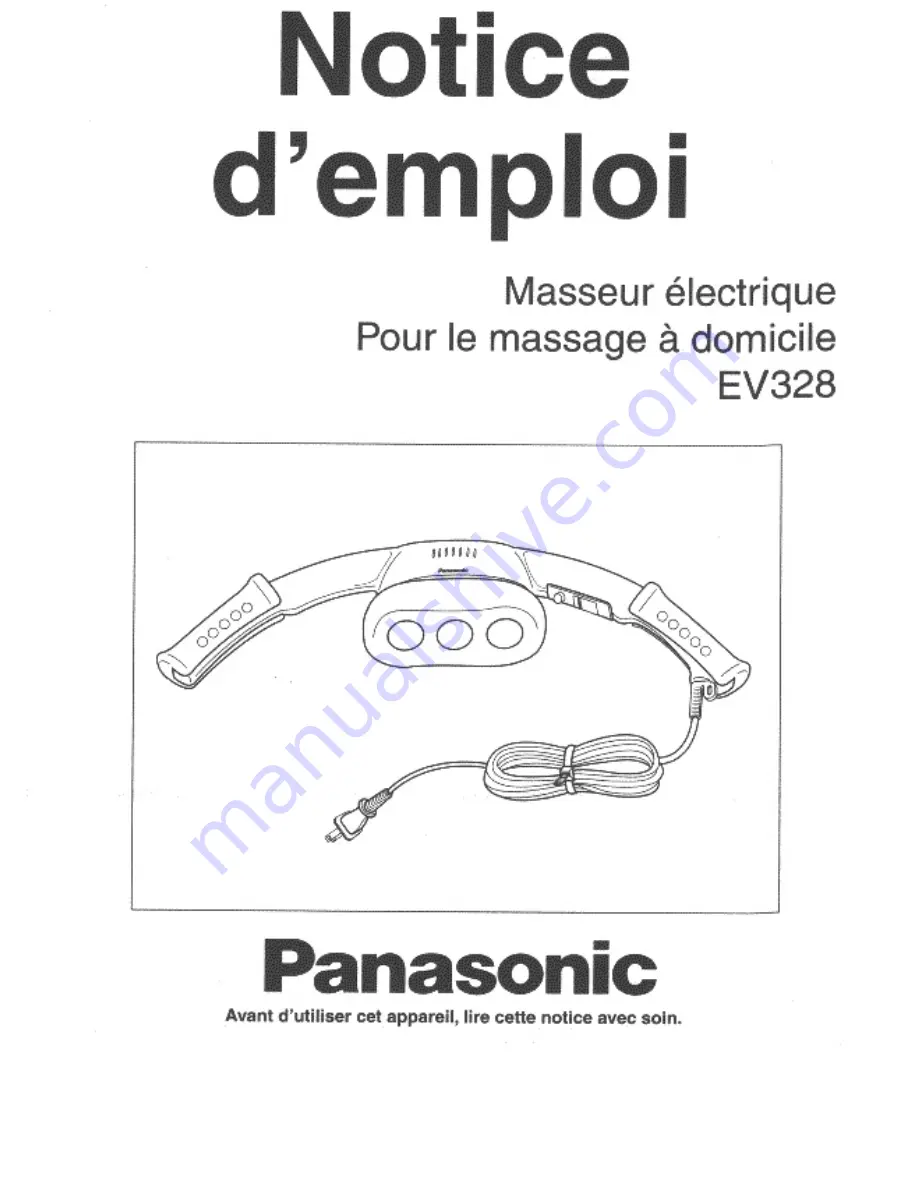 Panasonic EV-328 Operating Instructions Manual Download Page 7