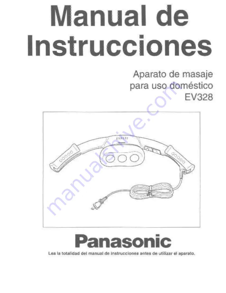 Panasonic EV-328 Operating Instructions Manual Download Page 13