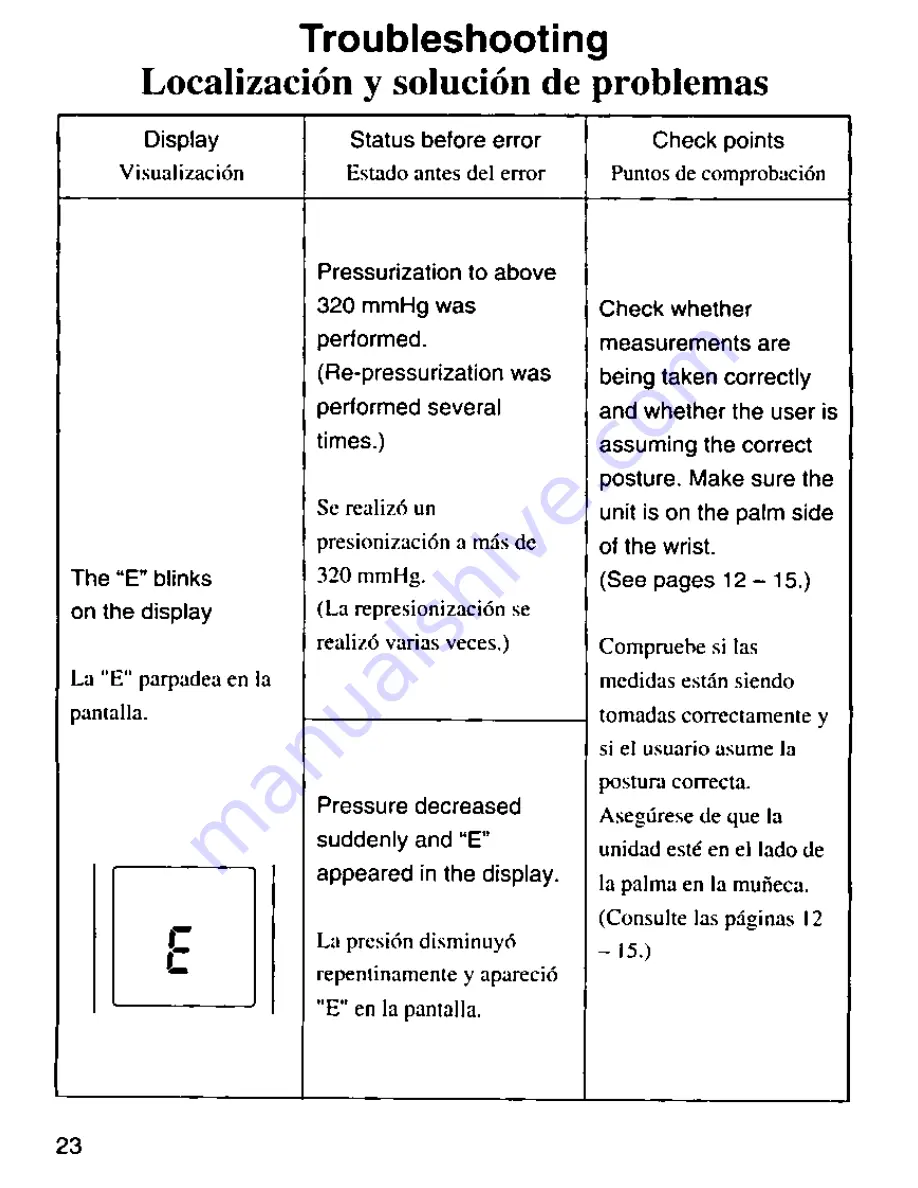 Panasonic EW-280 Operating Manual Download Page 24