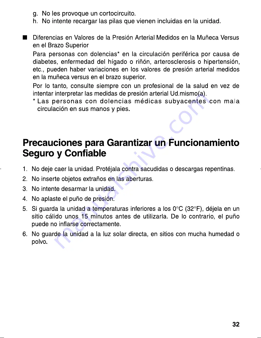 Panasonic EW-3006 Operating Instructions Manual Download Page 33