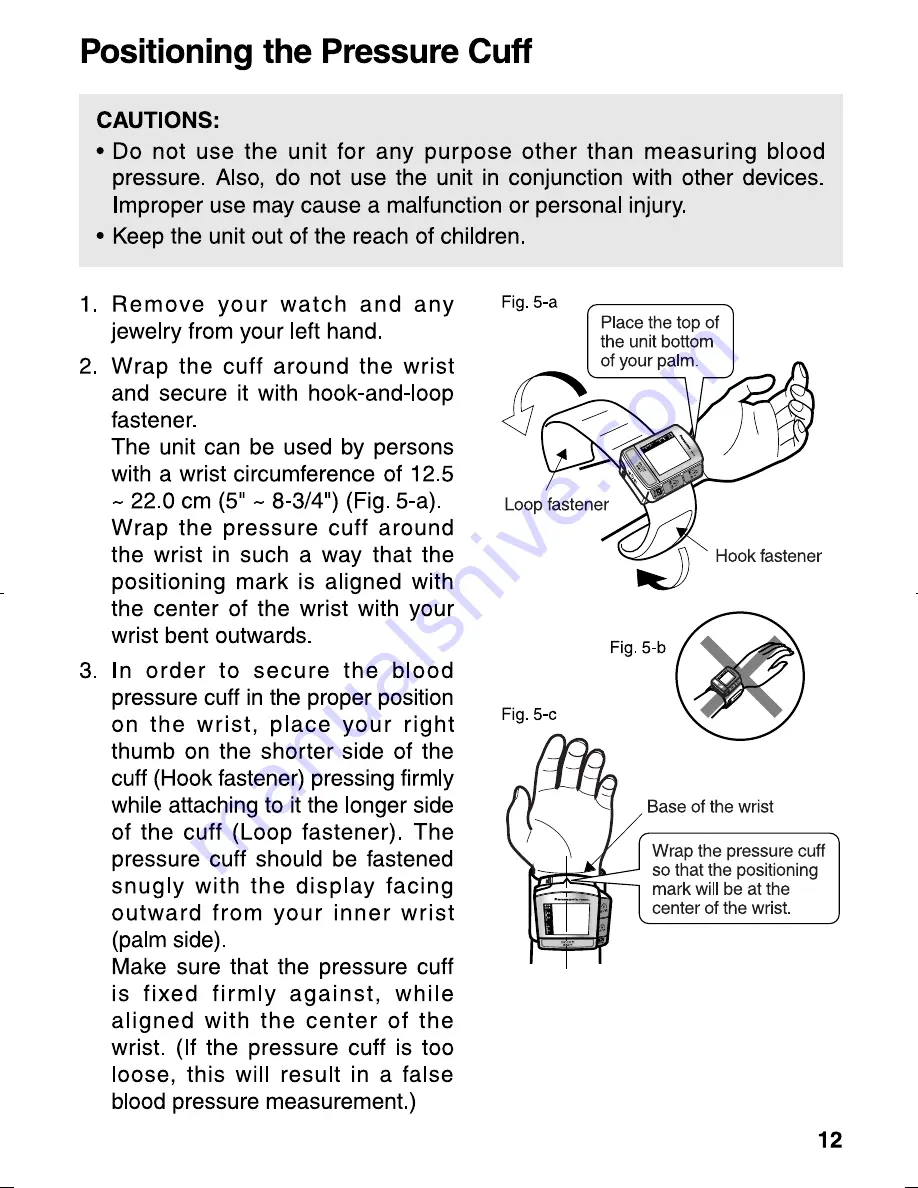 Panasonic EW-3039 Operating Instructions Manual Download Page 13