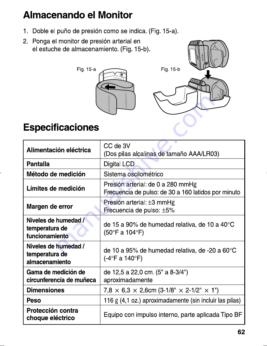 Panasonic EW-3039 Скачать руководство пользователя страница 63