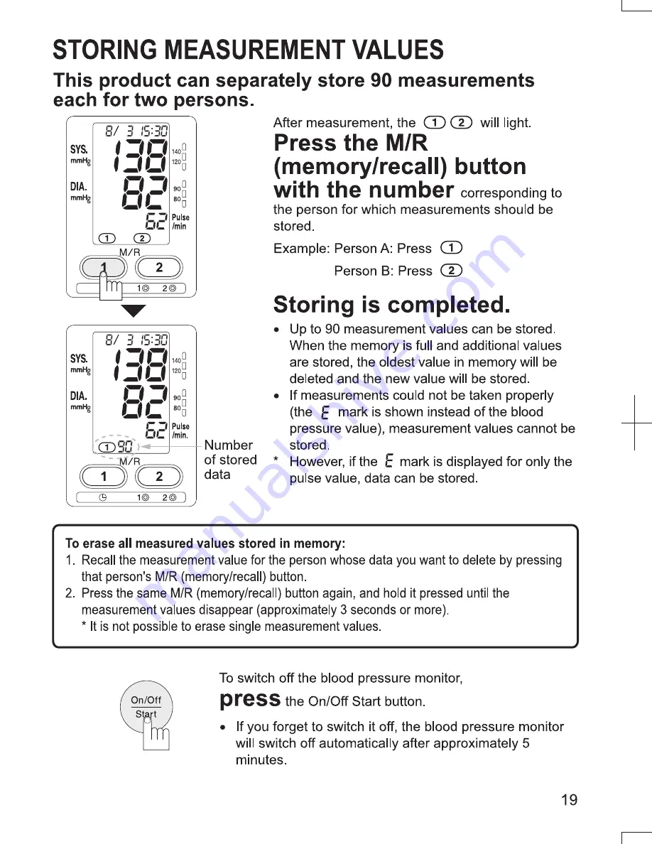 Panasonic EW-3152 Operating Instructions Manual Download Page 19