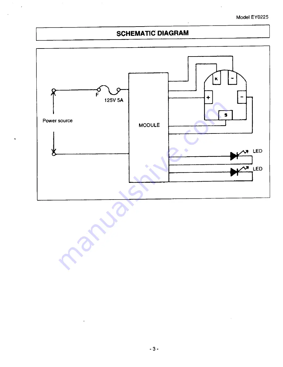 Panasonic EY0225 Service Manual Download Page 3