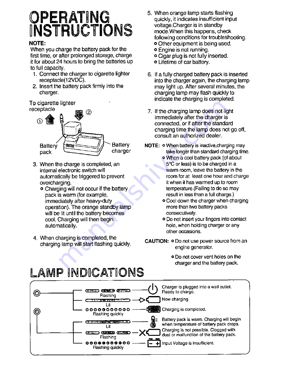 Panasonic EY0901 - 12V AUTO/MARINE CHRG Скачать руководство пользователя страница 3