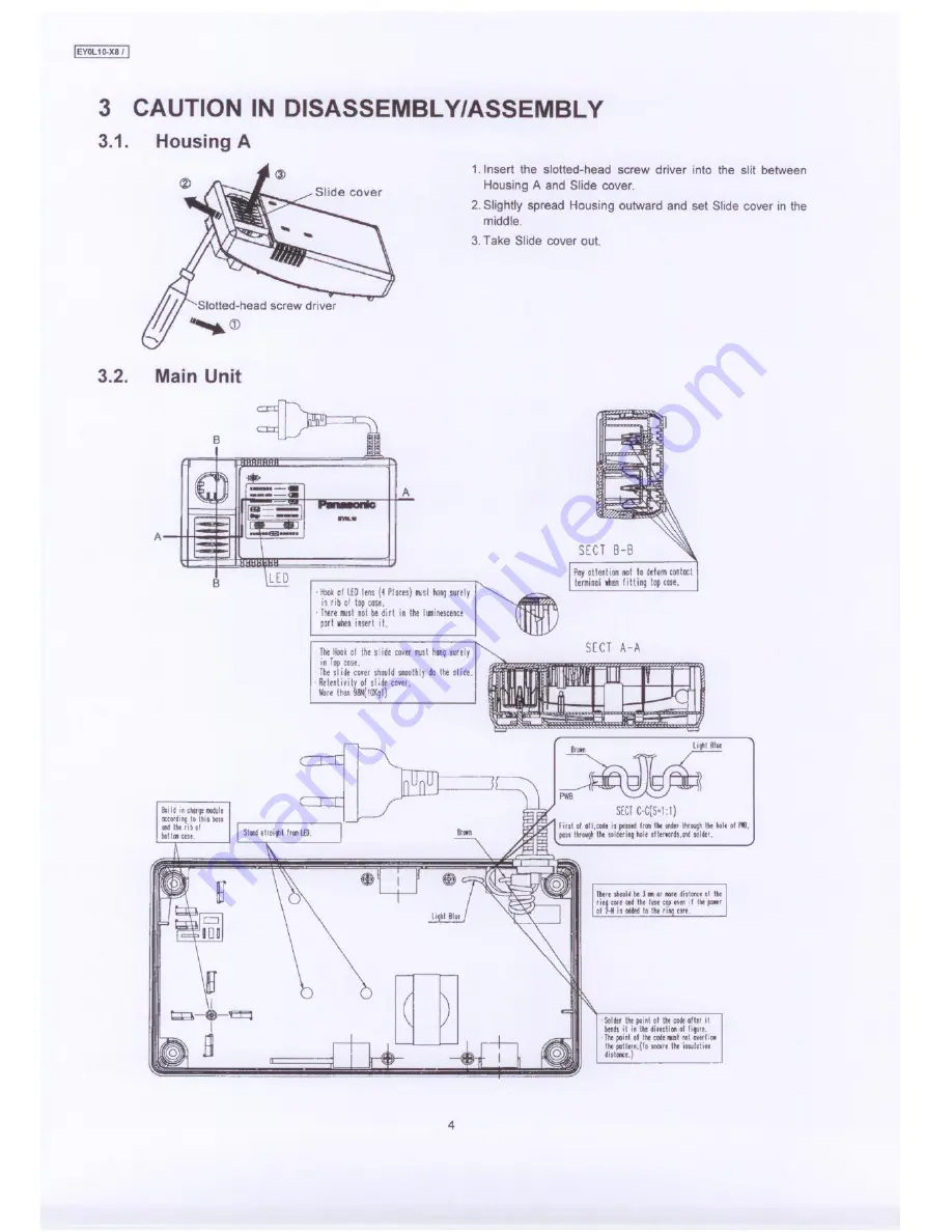 Panasonic EY0L10-X8 Скачать руководство пользователя страница 4