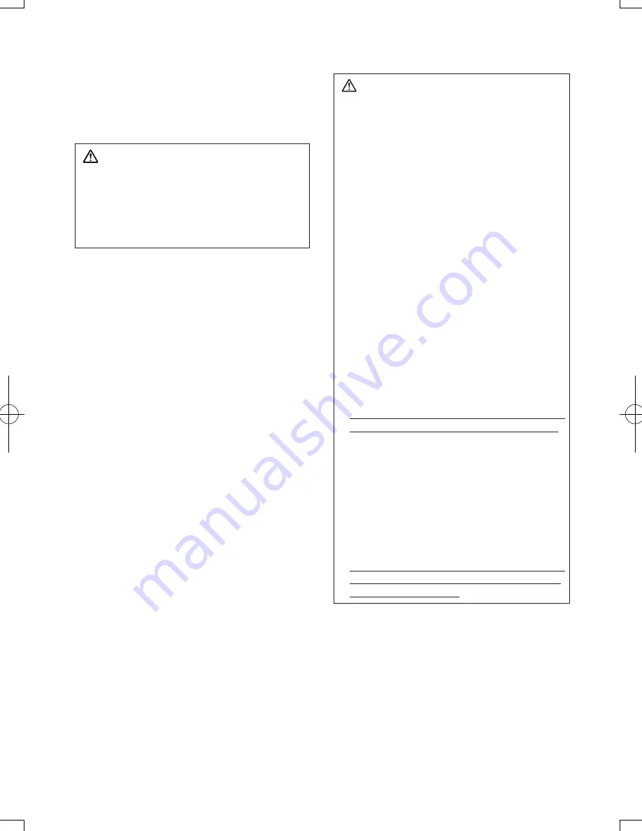 Panasonic EY3552 - 18V METAL SAW Operating Instructions Manual Download Page 24