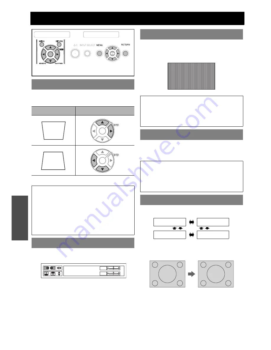 Panasonic F100U - XGA LCD Projector Operating Instructions Manual Download Page 34