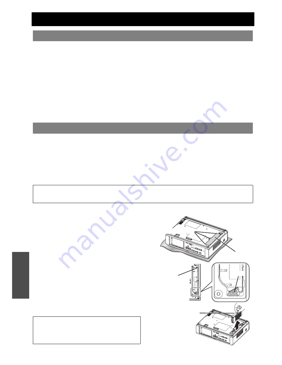 Panasonic F100U - XGA LCD Projector Operating Instructions Manual Download Page 42