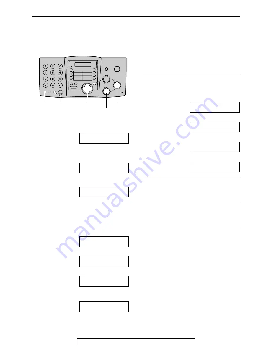 Panasonic FHD351 - B/W Thermal Transfer Operating Instructions Manual Download Page 25