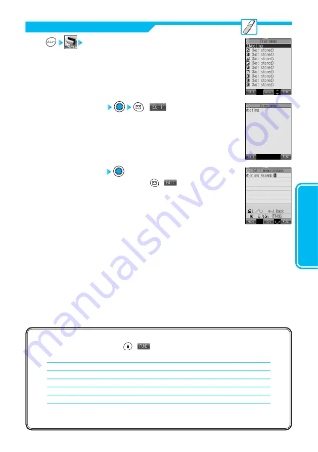 Panasonic FOMA P900iV Manual Download Page 259