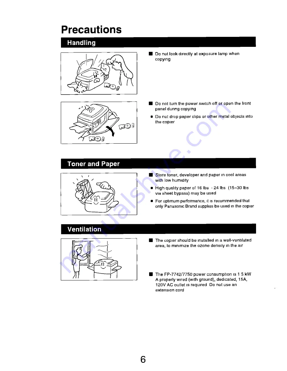 Panasonic FP-7742 Operating Manual Download Page 6