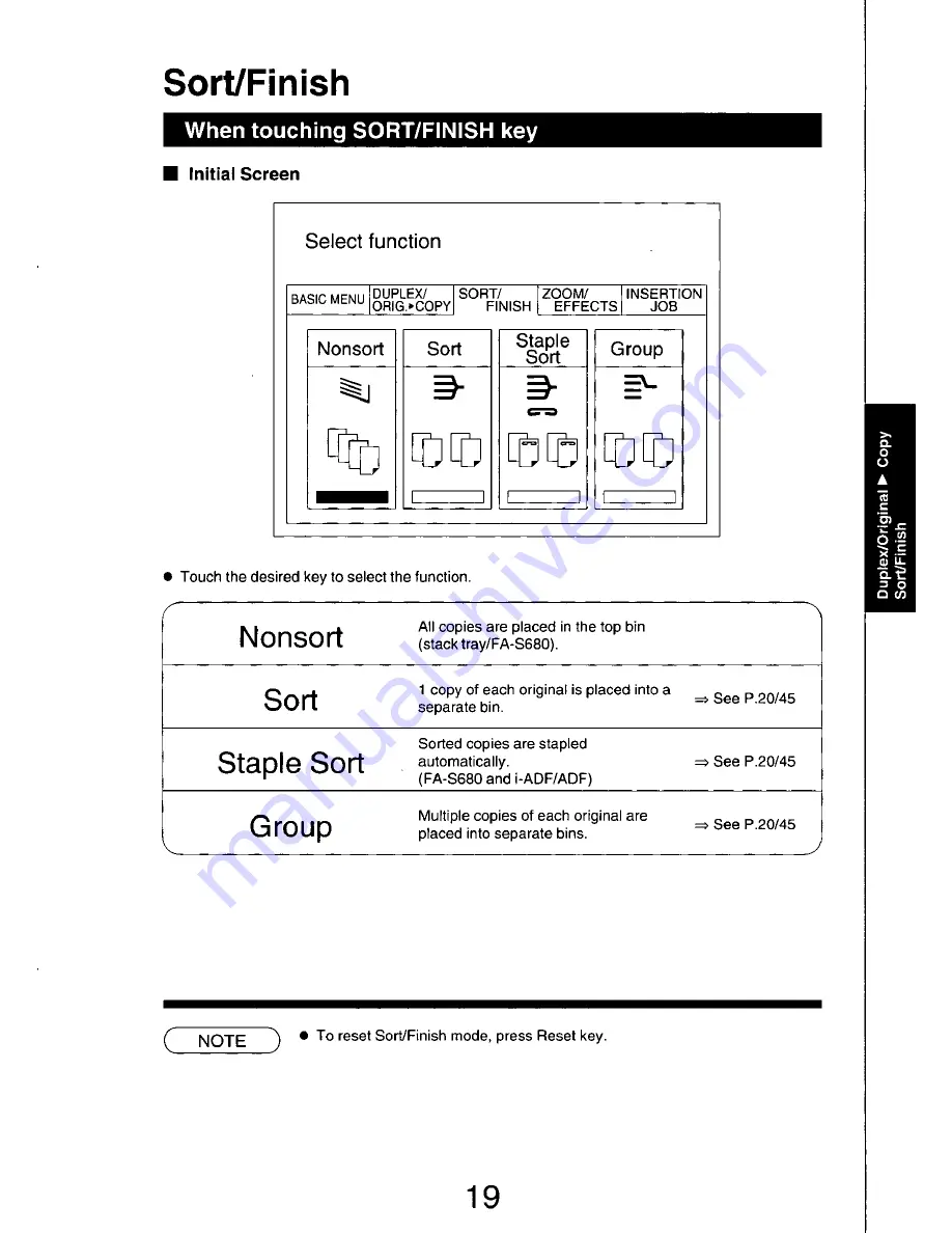 Panasonic FP-7742 Operating Manual Download Page 19