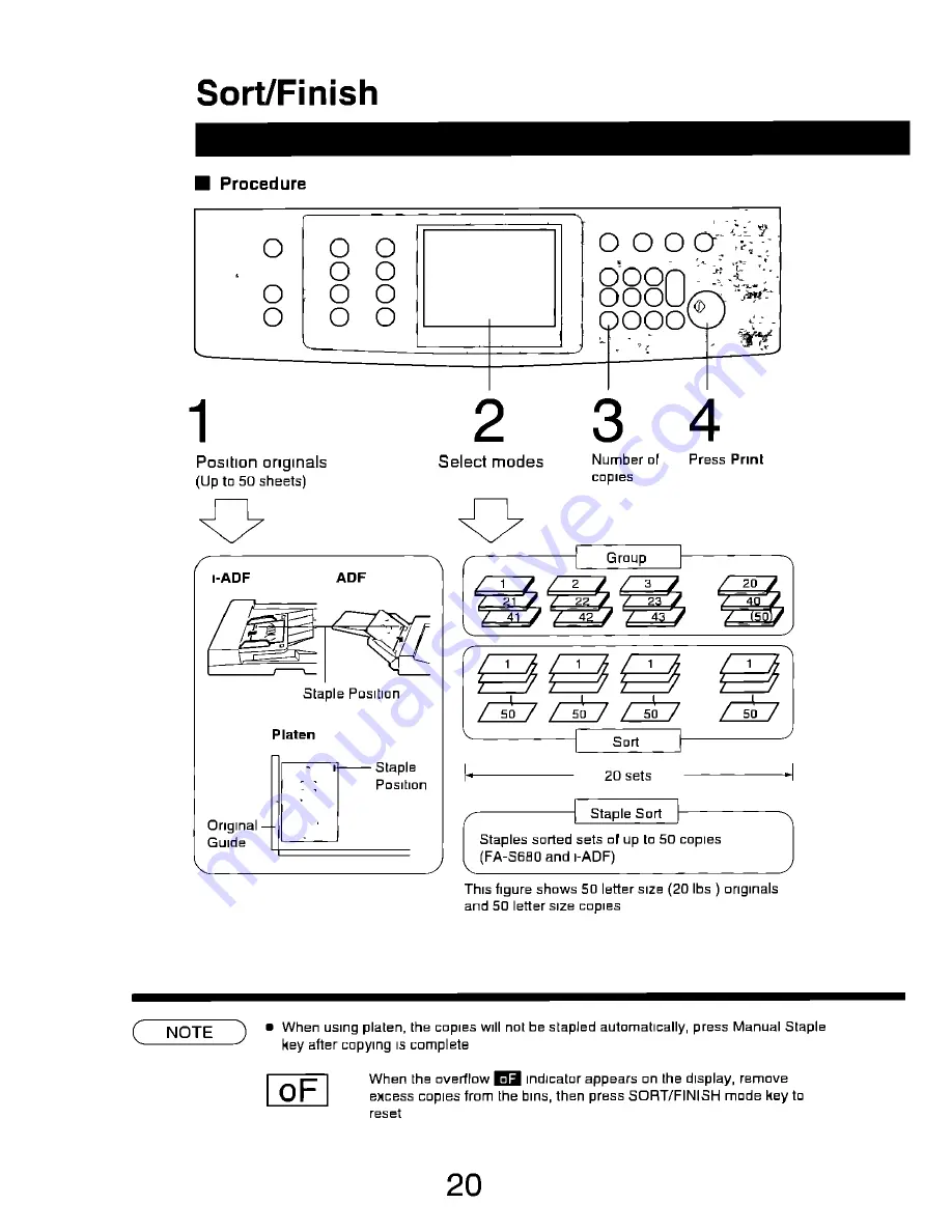 Panasonic FP-7742 Operating Manual Download Page 20