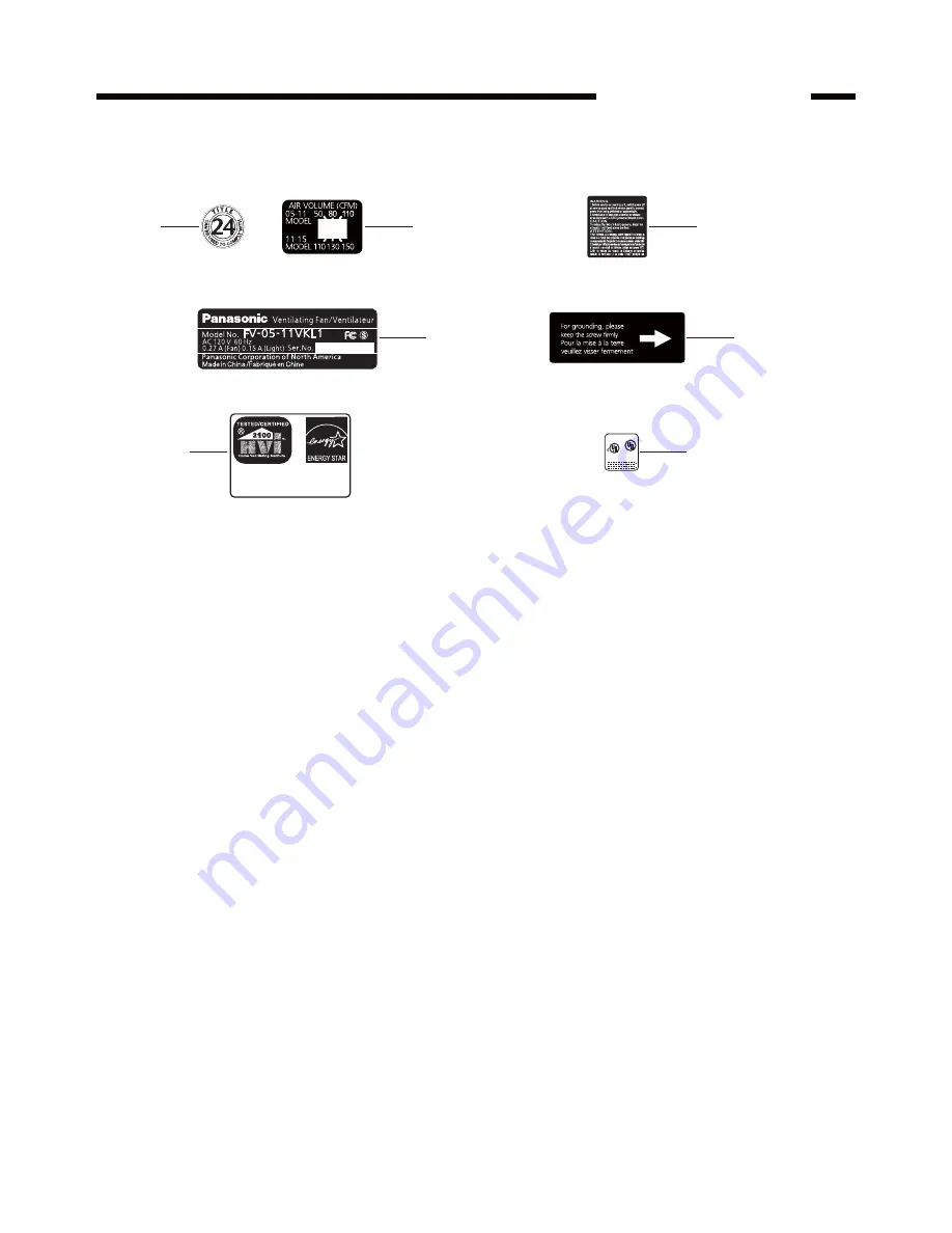 Panasonic FV-05-11VKL1 Скачать руководство пользователя страница 6