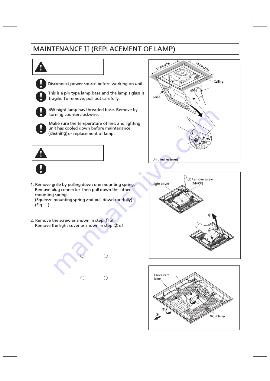 Panasonic FV-05VFL4 Installation Instructions Manual Download Page 14