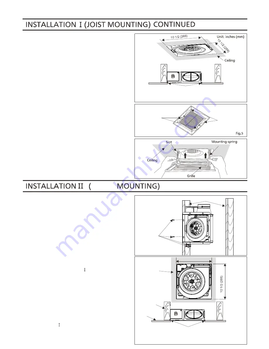 Panasonic FV-05VS3 Скачать руководство пользователя страница 6