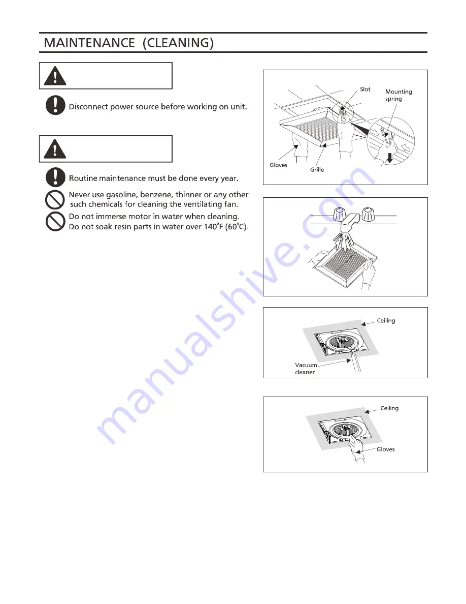 Panasonic FV-05VS3 User Manual Download Page 7