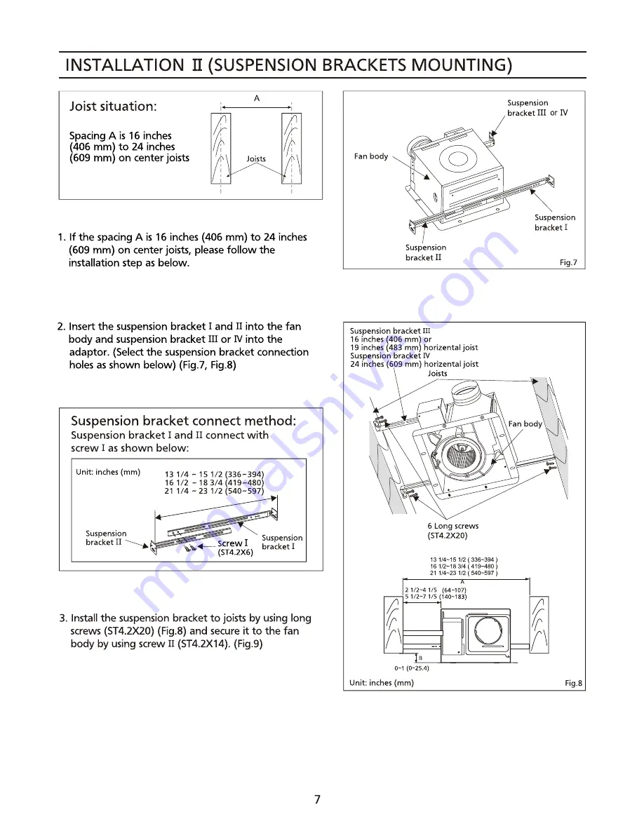 Panasonic FV-08VQS Скачать руководство пользователя страница 7