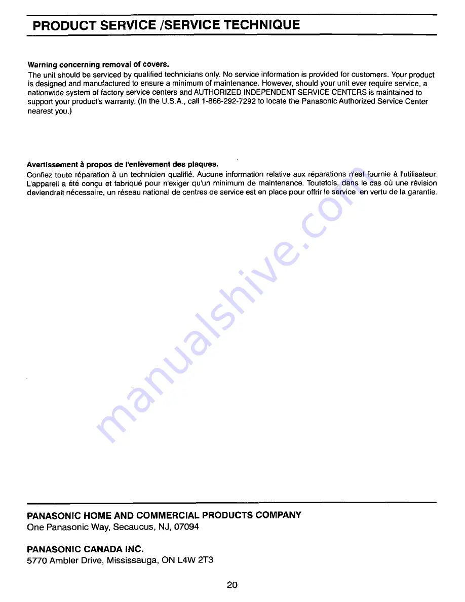 Panasonic FV-11VQD2 Installation Instructions Manual Download Page 20