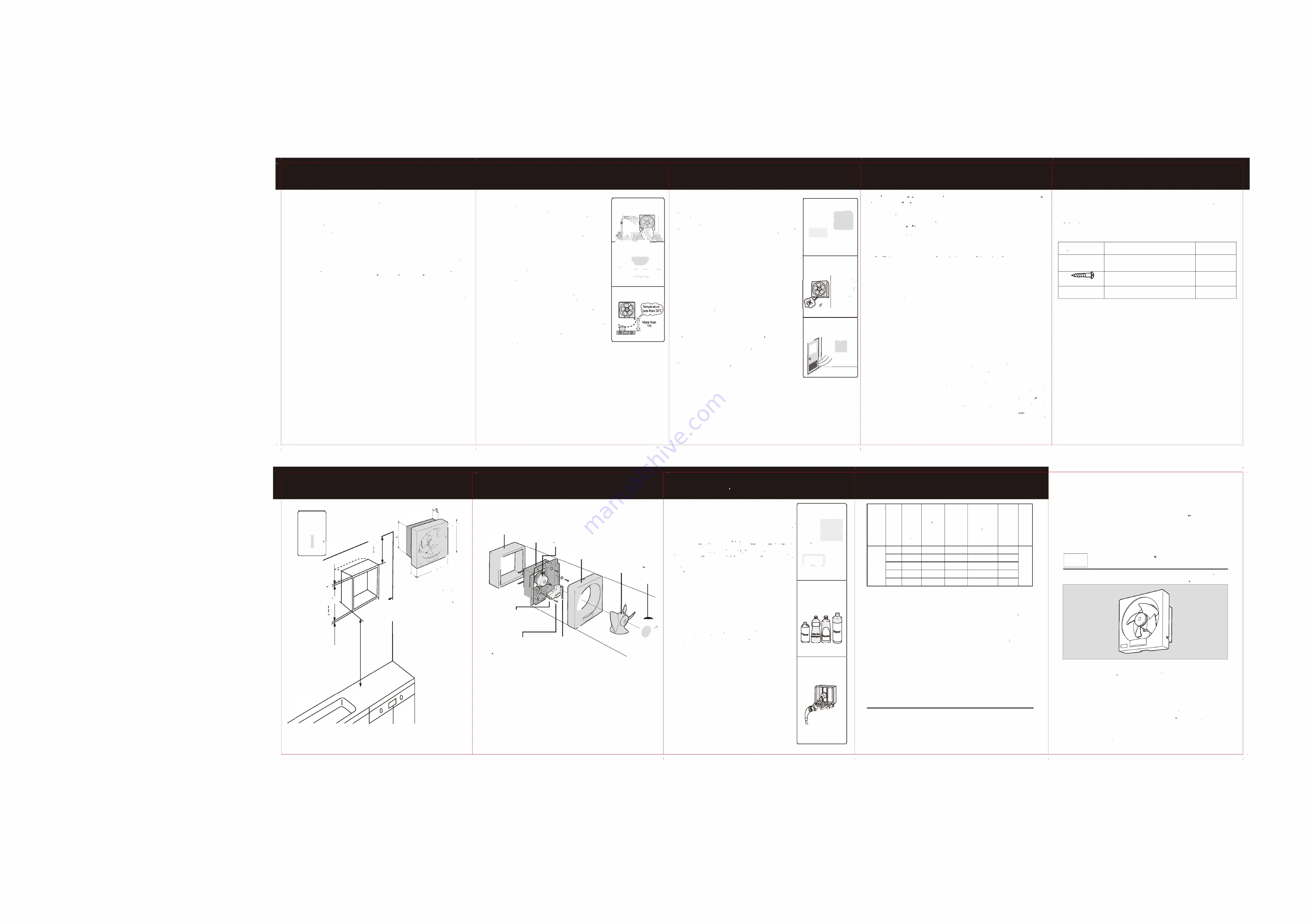 Panasonic FV-15AST1 Operating And Installation Instructions Download Page 1