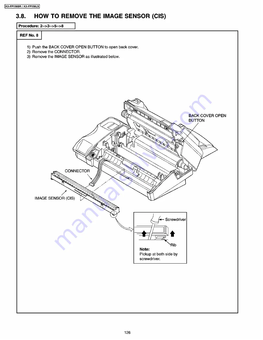 Panasonic FX-FP158LS Скачать руководство пользователя страница 126