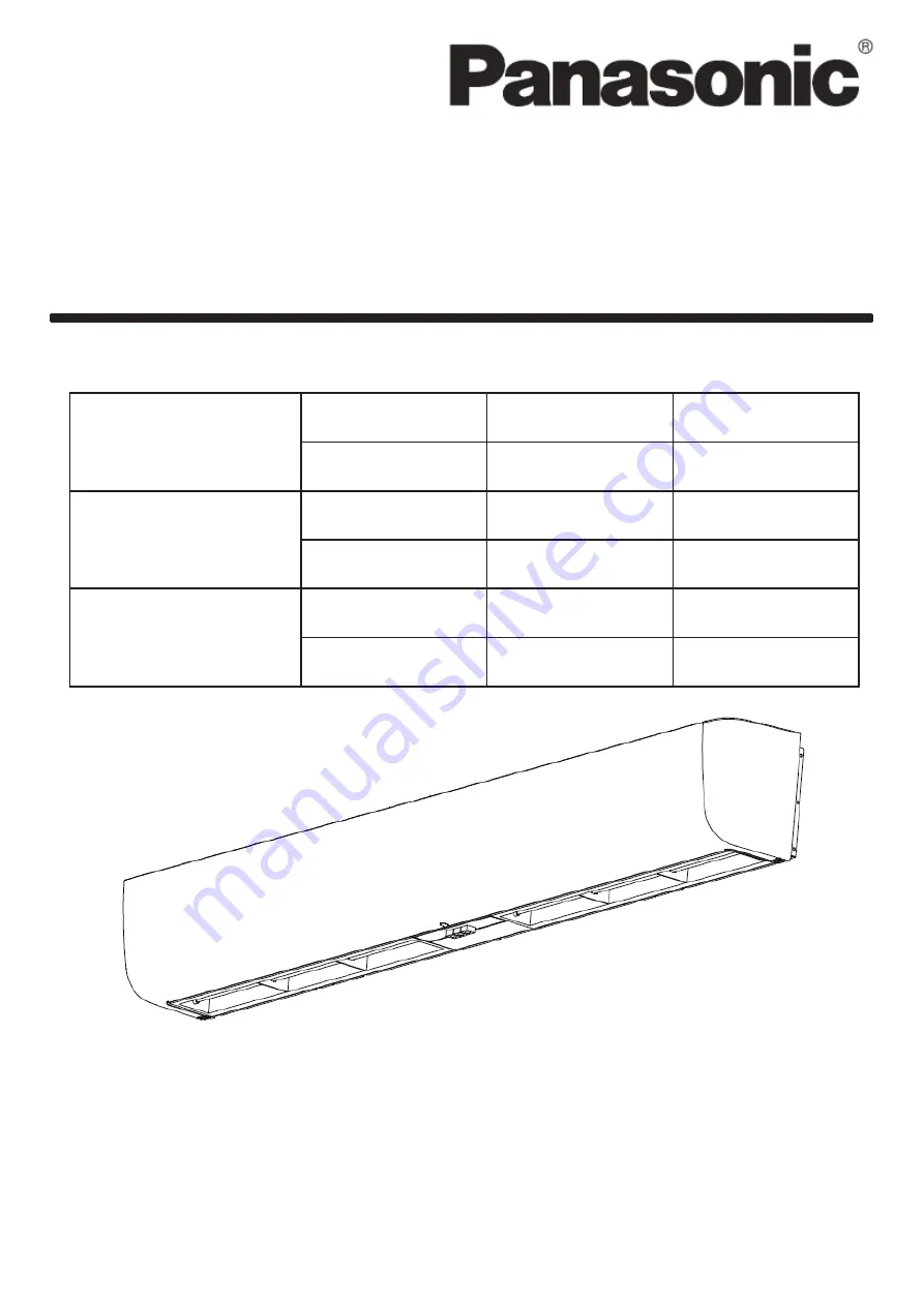 Panasonic FY-3009U1 Service Manual Download Page 1