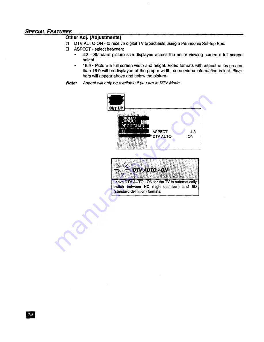 Panasonic GAOO CT-32XF56 Operating Instructions Manual Download Page 18