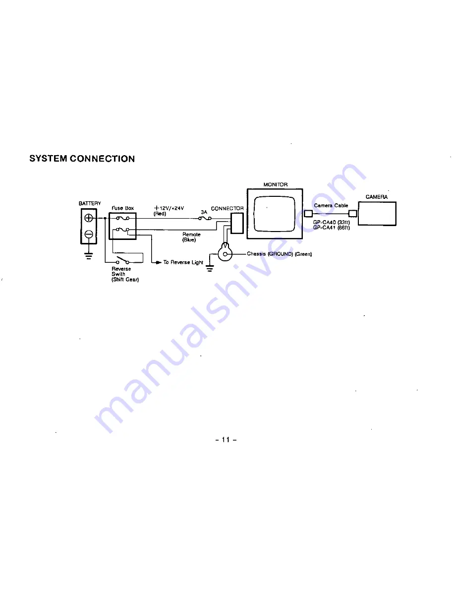 Panasonic GPRV201 - REAR VIEW CAMERA Скачать руководство пользователя страница 13