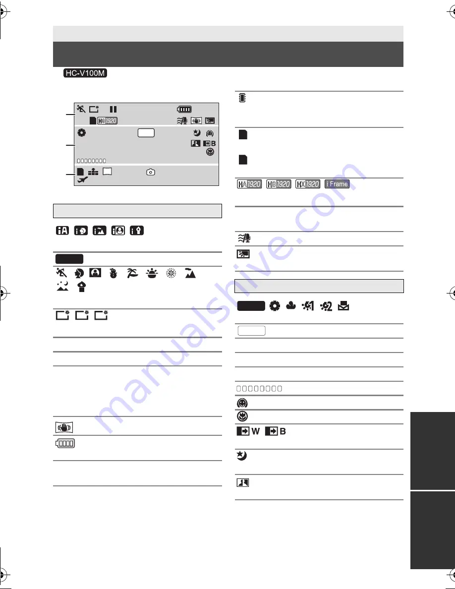 Panasonic HC-V100 Owner'S Manual Download Page 99