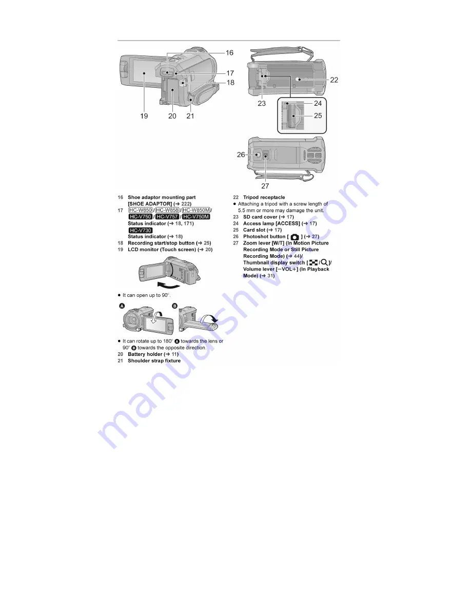 Panasonic HC-V750EB Скачать руководство пользователя страница 18