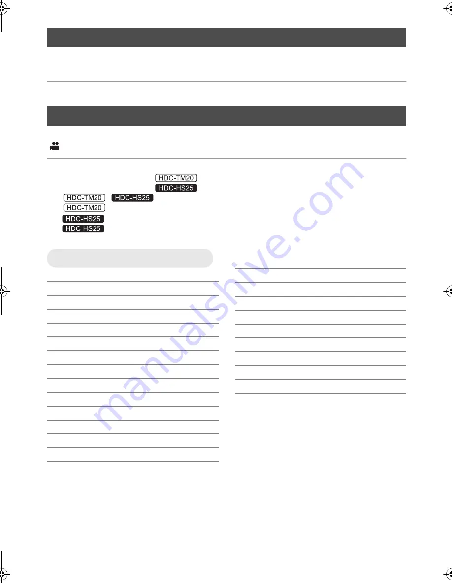 Panasonic HDC-HS25 Operating Instructions Manual Download Page 30