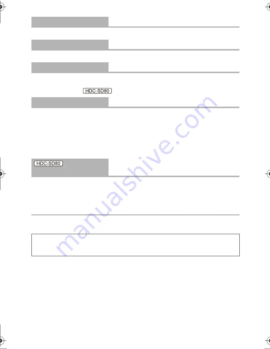 Panasonic HDC-HS80 Owner'S Manual Download Page 46