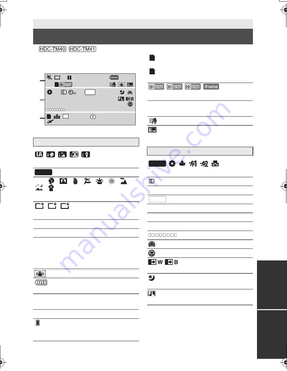 Panasonic HDC-SD40 Owner'S Manual Download Page 99