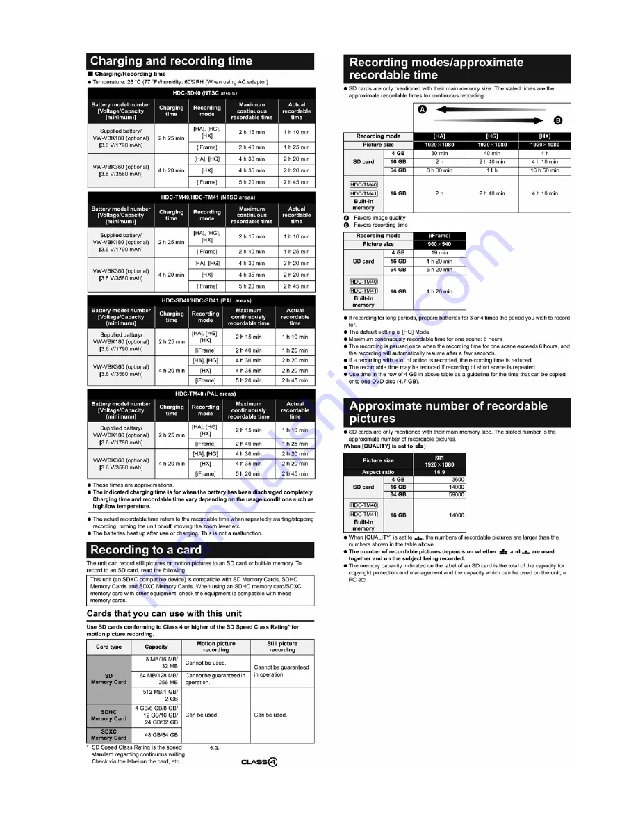 Panasonic HDC-SD40EB Service Manual Download Page 11