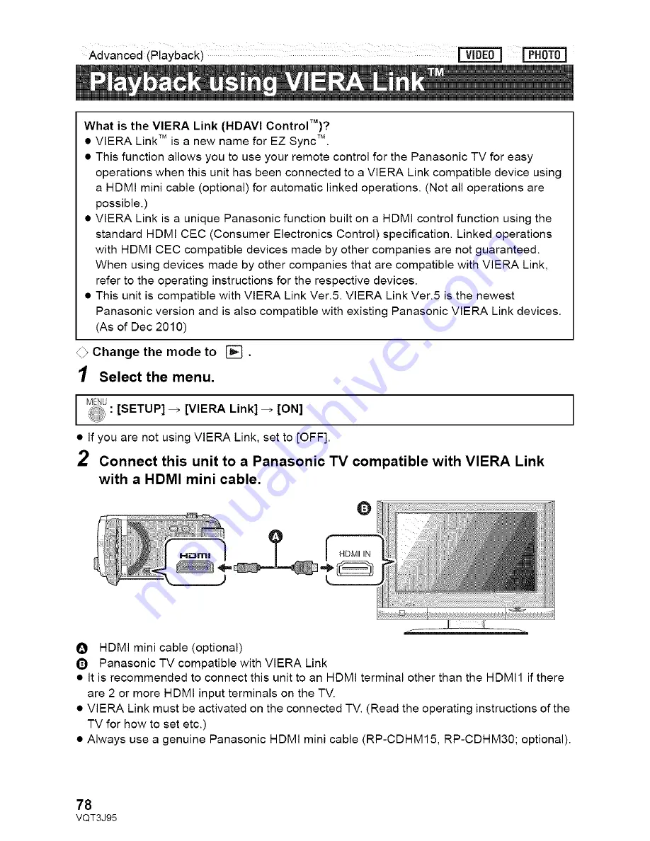 Panasonic HDC-SD40P Owner'S Manual Download Page 78