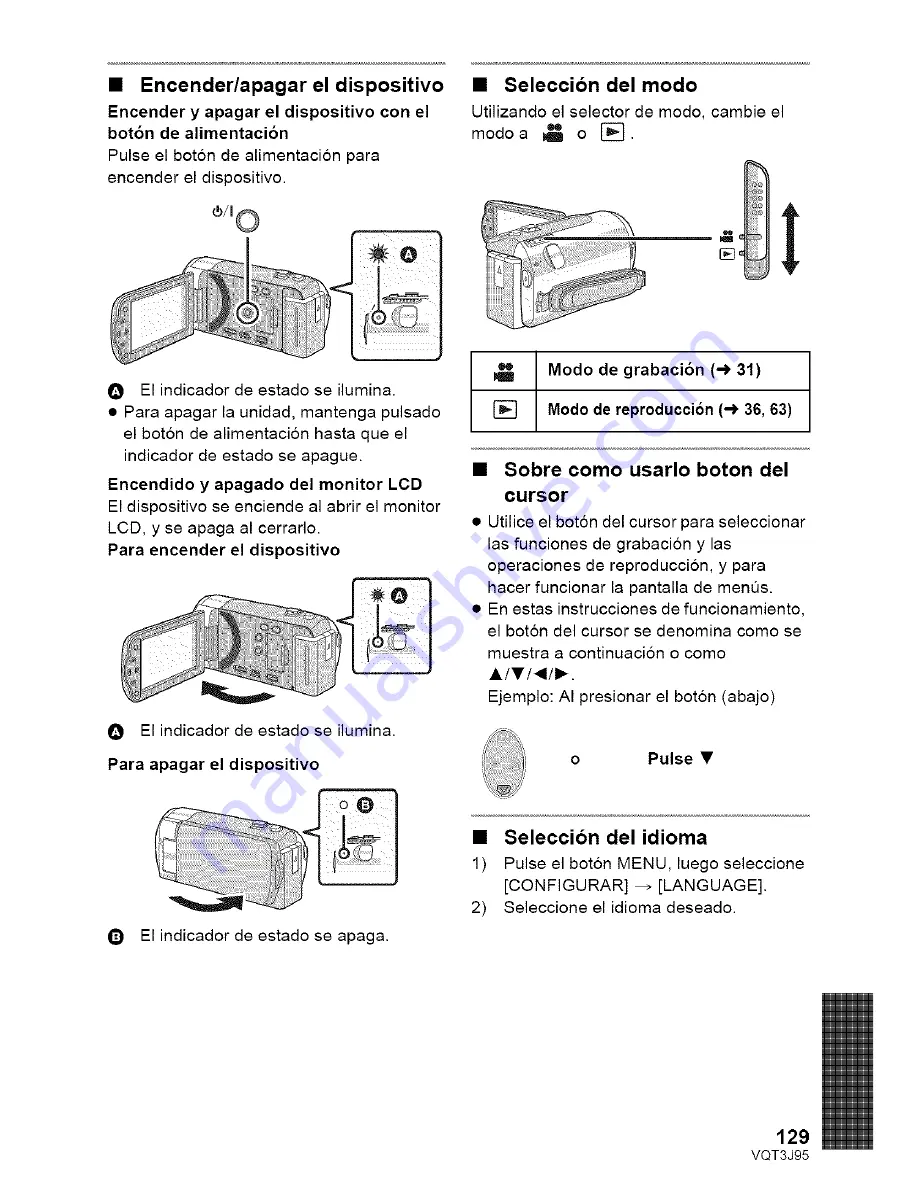 Panasonic HDC-SD40P Owner'S Manual Download Page 129